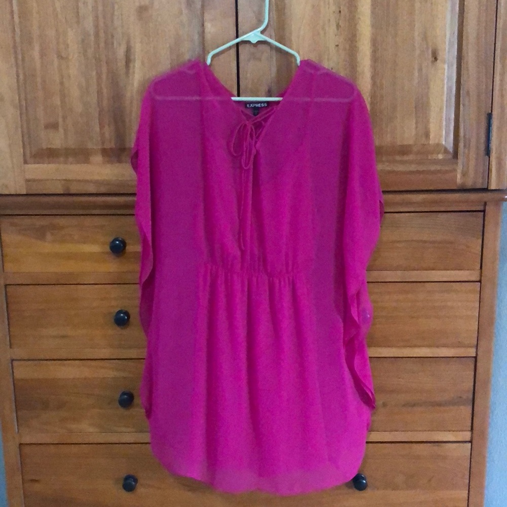 Butterfly dress knee length